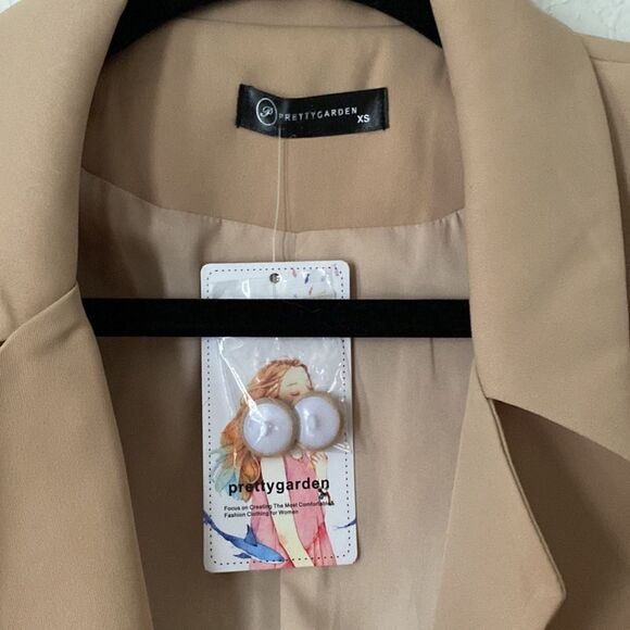 Pretty Garden Tan Casual Blazer Size XS - Picture 3 of 5